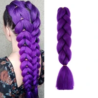 Cola de Caballo Sintética Trenzada de Color Morado, Estilo de Cabello de Disfraz de Rumi, Cola de Caballo Larga de 26 Pulgadas con Pinzas para Niñas, Halloween, Navidad