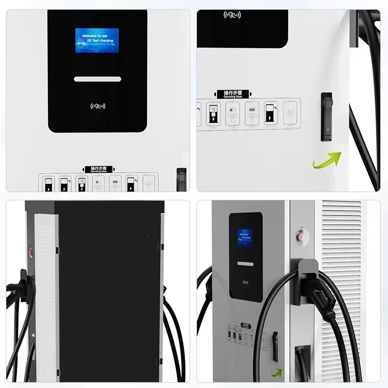 Customized 120KW 160KW 180KW 240KW Dual Gun Floor-mounted DC EV Fast Charging Station  Electric Vehicle Charger