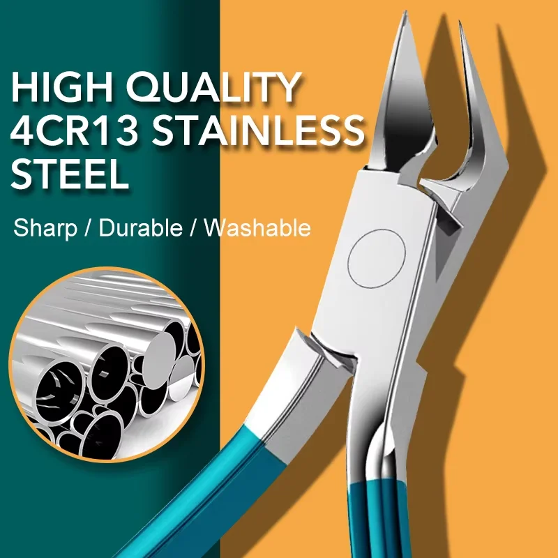 Tagliaunghie Tagliaunghie per unghie dei piedi Strumenti per manicure pedicure 120 ° Set di strumenti di correzione professionali per paronichia incarnita ad angolo di taglio