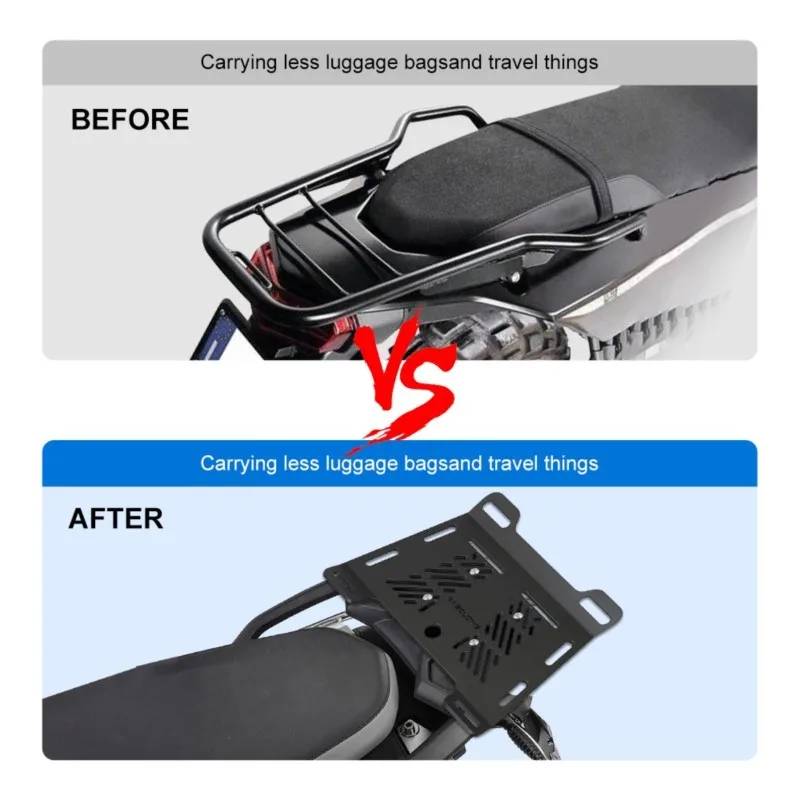 لسوزوكي فولتروم فستروم 250 SX 250 250SX SX250 Vstrom250SX 2023-2025 الخلفية توسيع الرف الناقل الذيل الأمتعة قوس القضبان