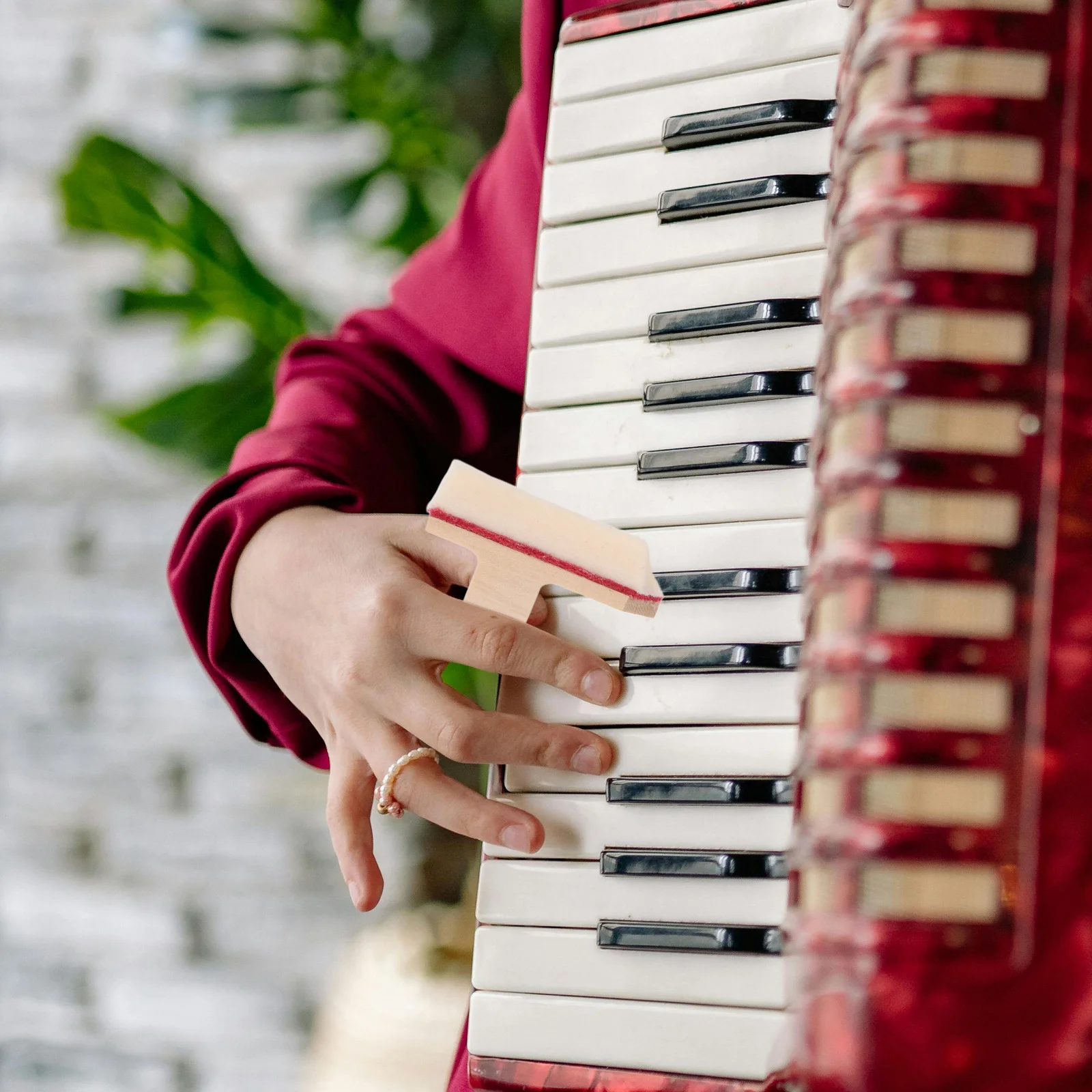 

2 PCS Upright Piano Damper Mute Block Muffler Triangle Musical Instrument Repair Tools Wood Maintenance Kit