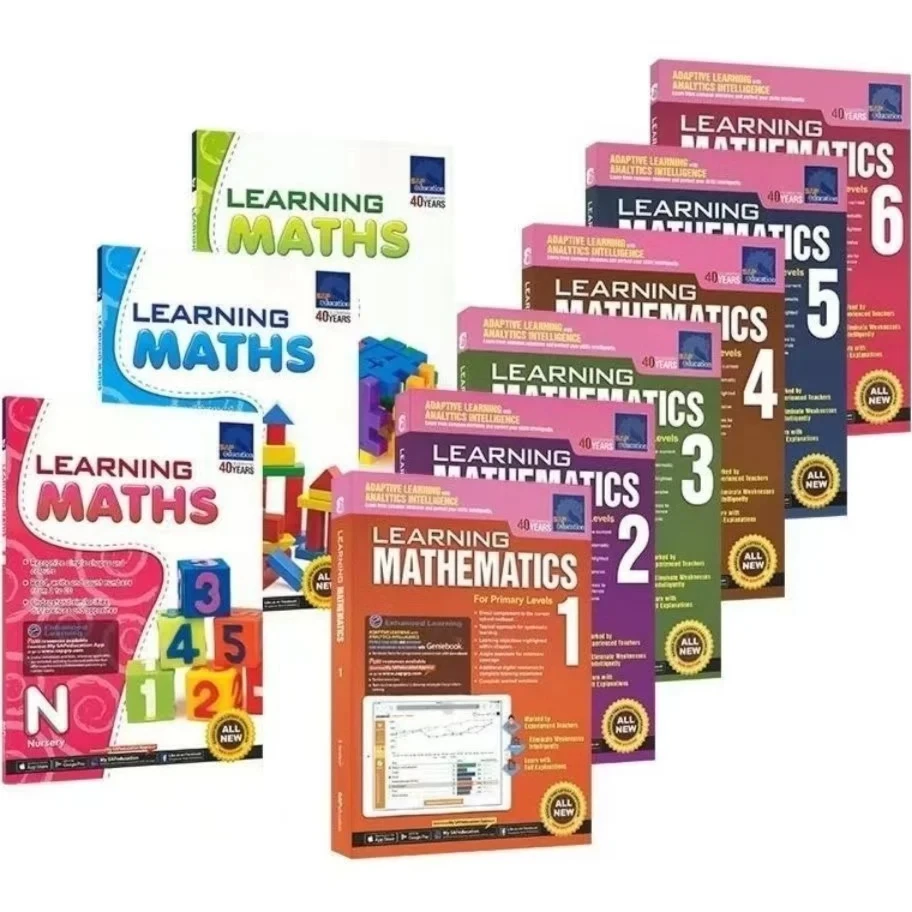 

Fascicle SAP Learning Mathematics Book Grade 1-6 Children Learn Math Books Singapore Primary School Mathematics Textbook