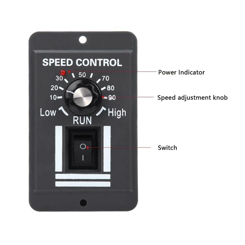 DC 12V 24V 36V 48V 10A PWM Motor Speed Controller Reversible Switch Regulator Control Forward Rotation Stop