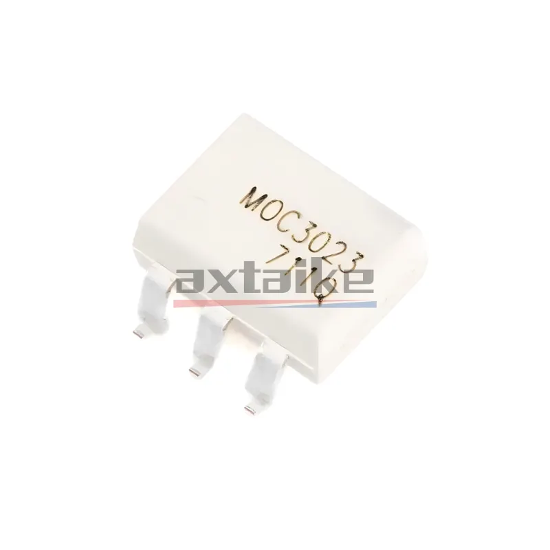 10PCS MOC3023 SMD-6 DIP-6 MOC3023SR2M MOC3023S-TA1 SOP-6 MOC3023M Random-Phase Triac Driver Output Optocoupler 400 Volt Peak IC