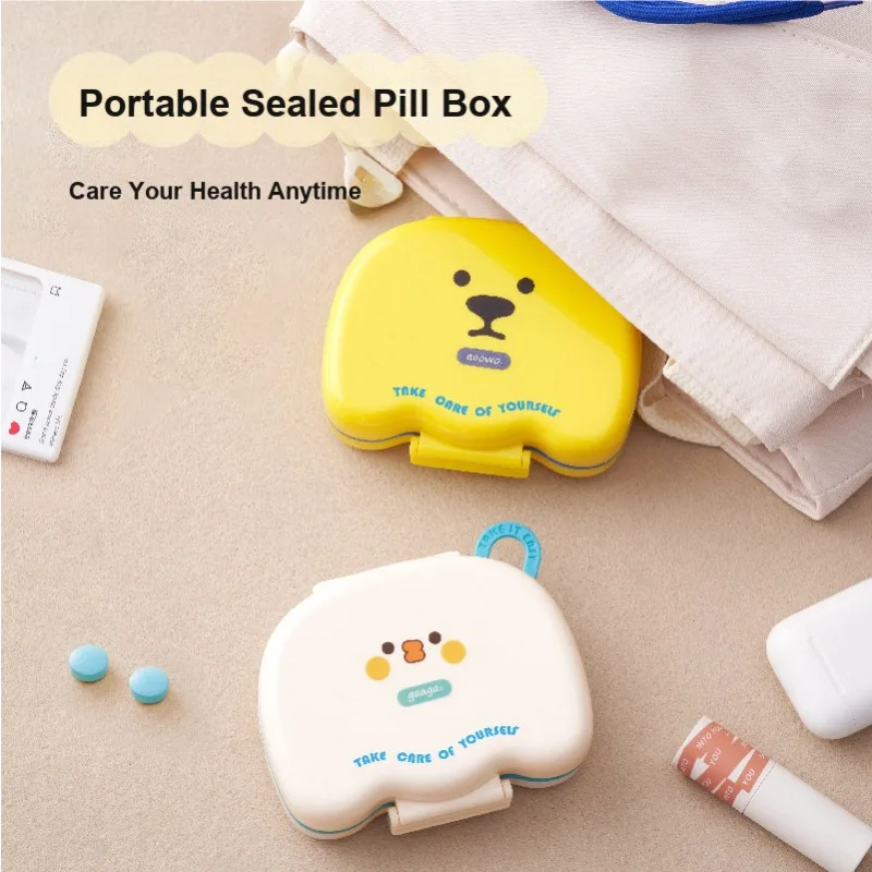 Portable Mini Pill Case for Three Meals a Day Medicine Sorting Pocket Sized Tablets Storage Box for Daily Carry