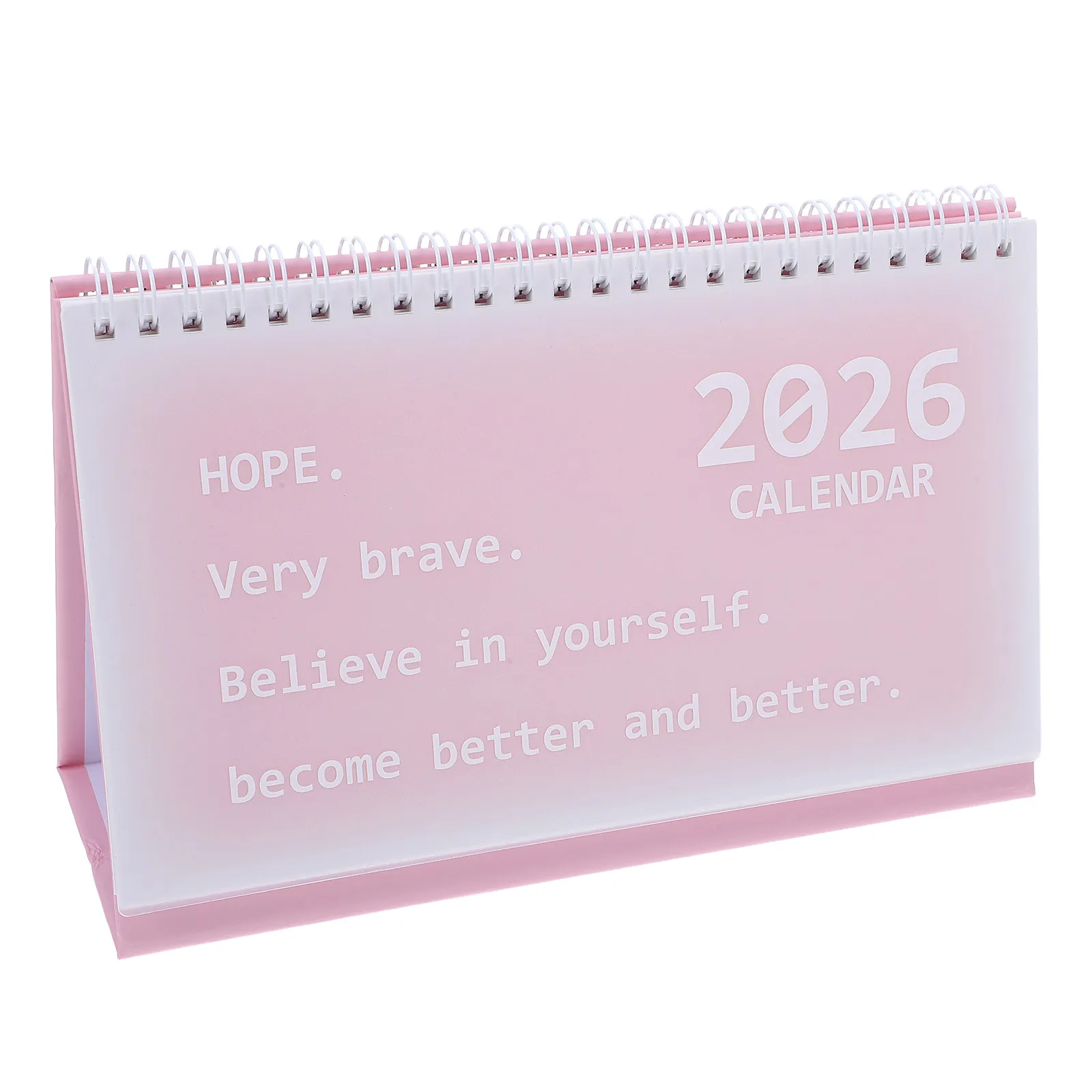 

2026 Standing Desk Calendar Spiral Bound Compact Mini Desktop Calendar Elegant Thick Paper Daily Organizer for Office Home