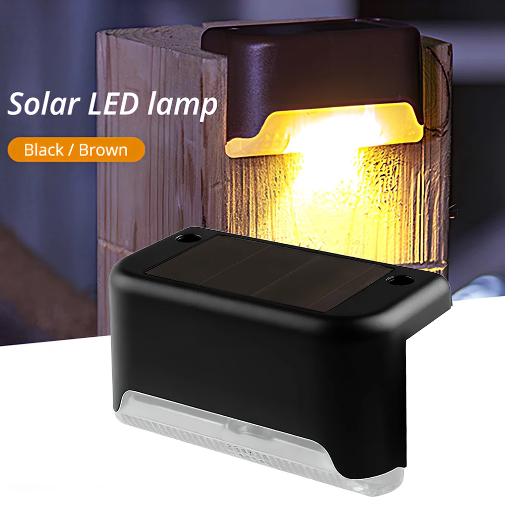 

1/4PCS Solar LED Wall Light Outdoor Waterproof Garden Night Light For Stair Fence Villa Campus Farm Park Residential Yard Landsc