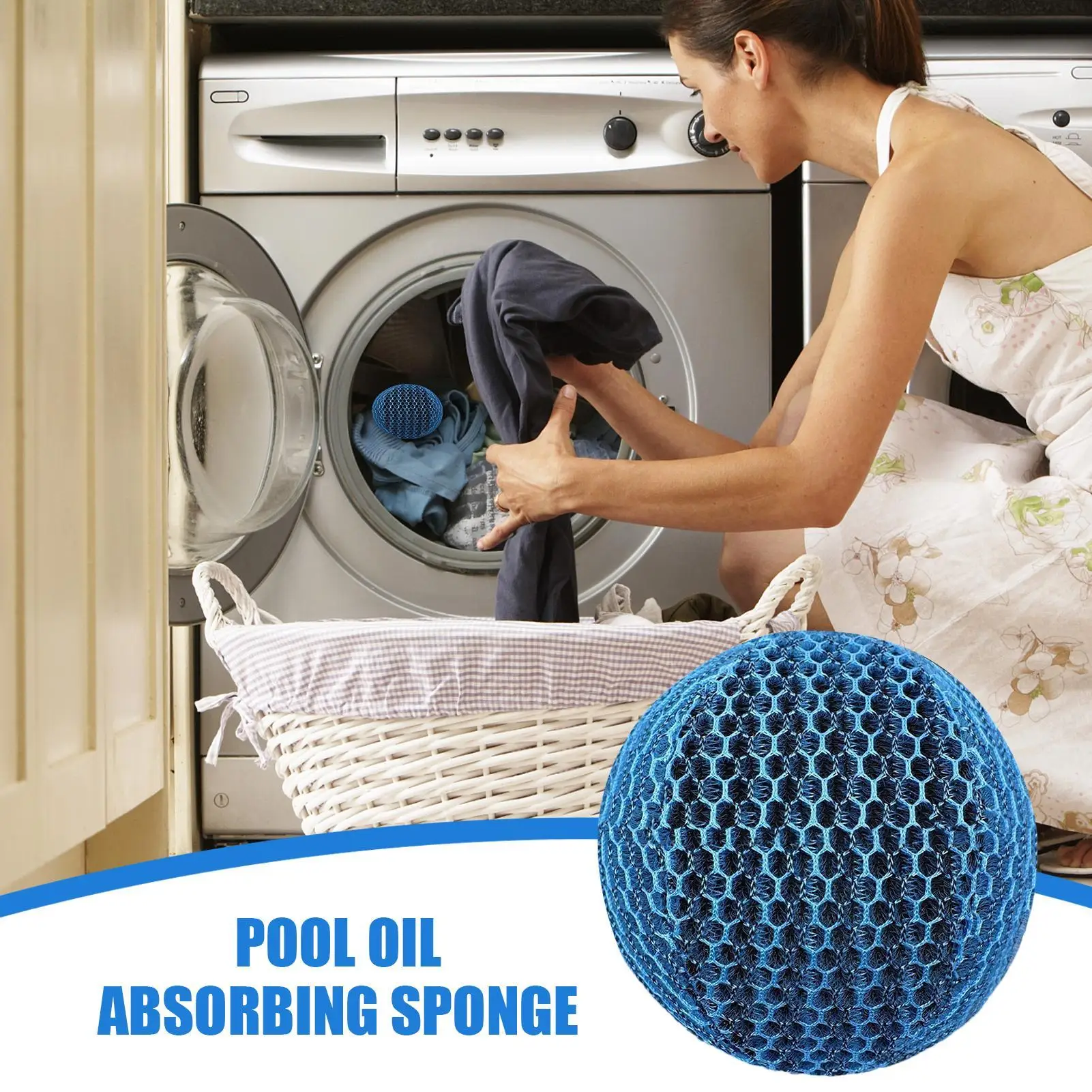 Oil Absorbing Sponge Skimmer Reusable Spa and Pool Cleaner Pool Accessories Hot Tub Scum Absorber Floating Filter