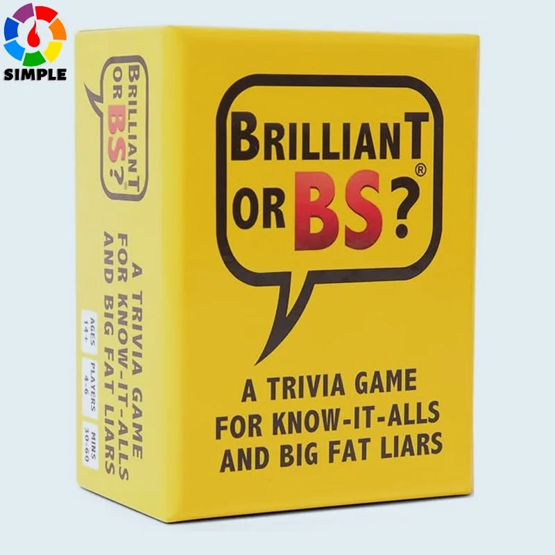 

Бриллиантовый или BS Игра Trivia для Know-It-Alls и Big Fat Liars