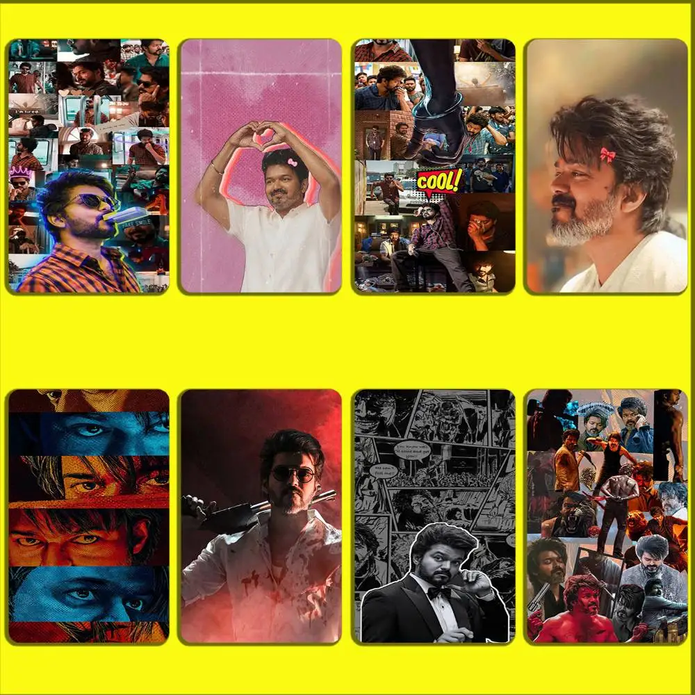 

Actor Playback Singer V-Vijay Card Stickers For Debit Bank Credit Cards Metro Bus Pass Sticker Decoration Cover Skin