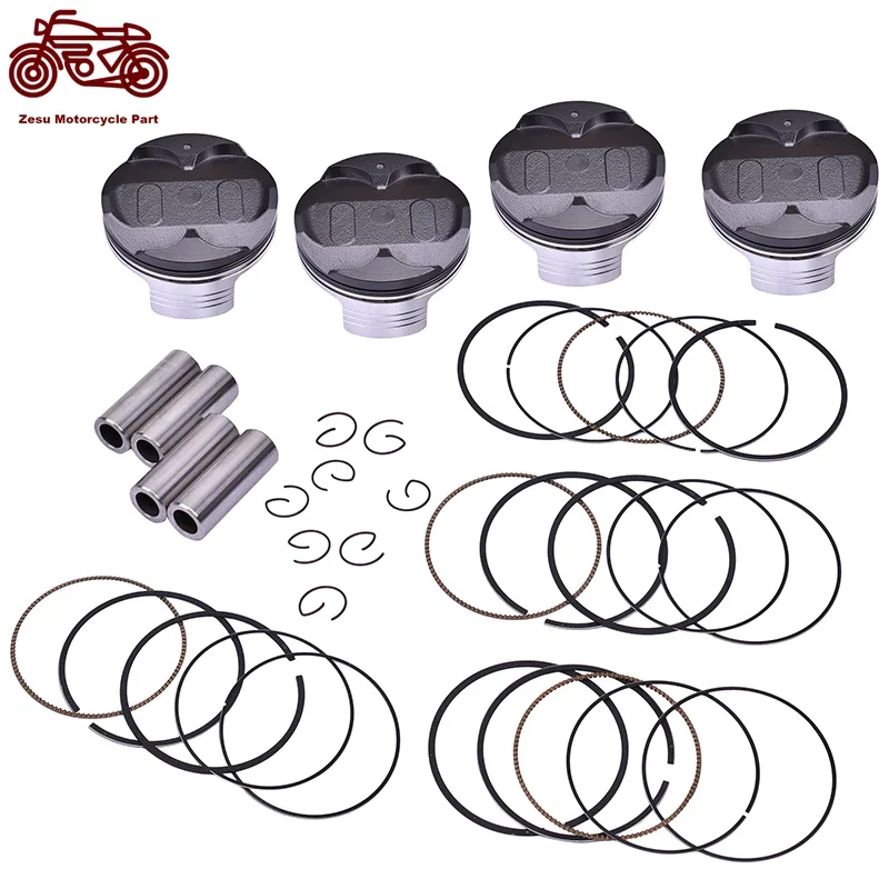 STD 76mm ~ 77mm Motorcycle Piston Rings Kit For Honda CBR1000RR CBR 1000 RR CBR1000RA 2A 4A 6AC STD 0.25 0.5 0.75 1.0