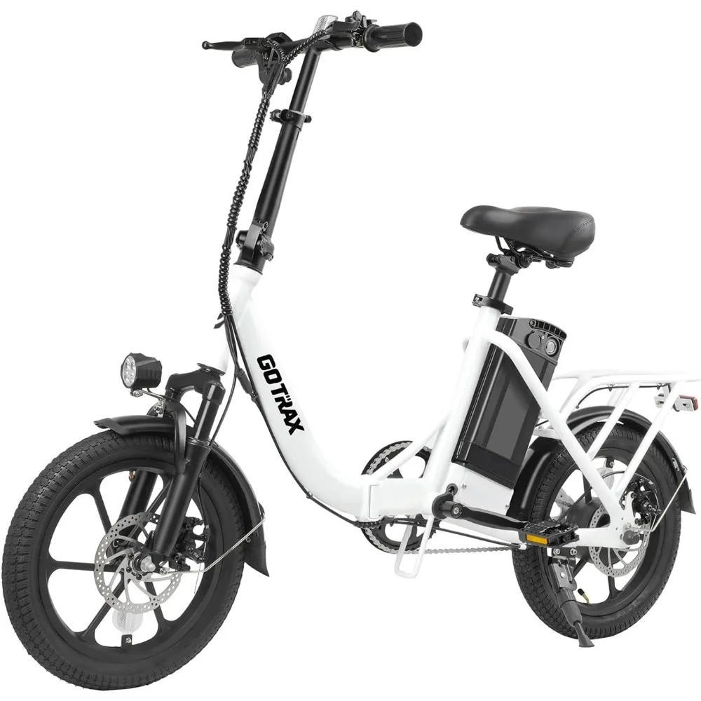 

NEPHELE 16" Electric Bike, Max 25Miles Range(Pedal-Assist) & Speed 15.5Mph Power by 350W Motor, Folding E-Bike