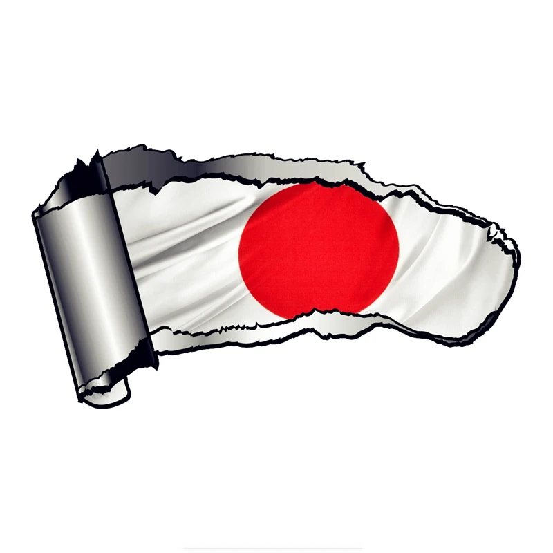 Jpct Japanese Flag Stickers Personalized Cross Country Diesel Vehicle Motorcycle Accessories Decoration Car Decal PVC