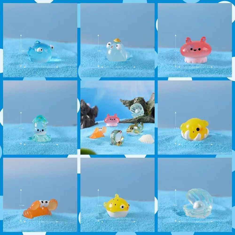 

DIY Sea Animals Ornaments Micro Landscape Marine Animal Series Sea Fish Model Resin Hand-painted Marine Animals Miniature