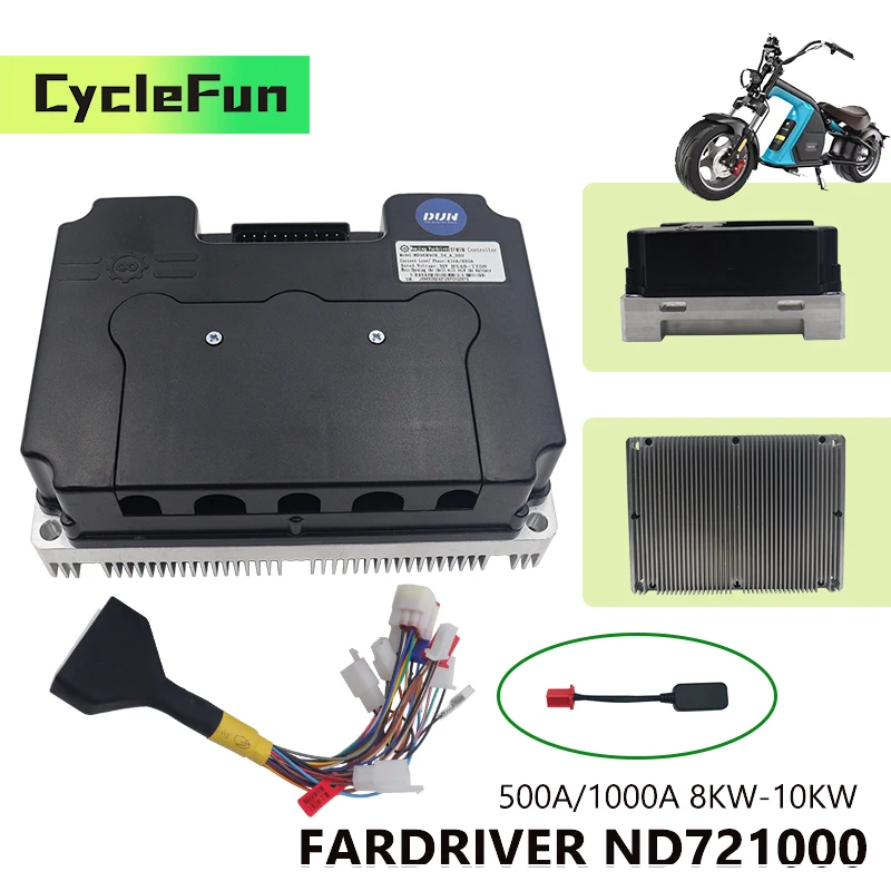 Sensore Hall 8KW-10KW FarDriver ND721000 V2 500A Controller onda sinusoidale con Bluetooth per accessori moto scooter elettrico