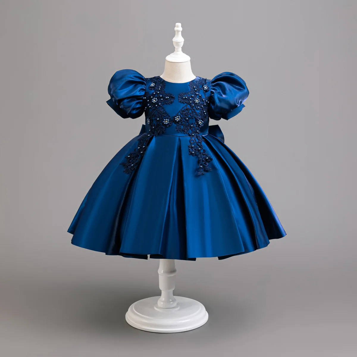 New Girl Party Dress Children Formal Dresses Kid's Festival Clothes Girls' Clothing Puffy Sleeve - view 6