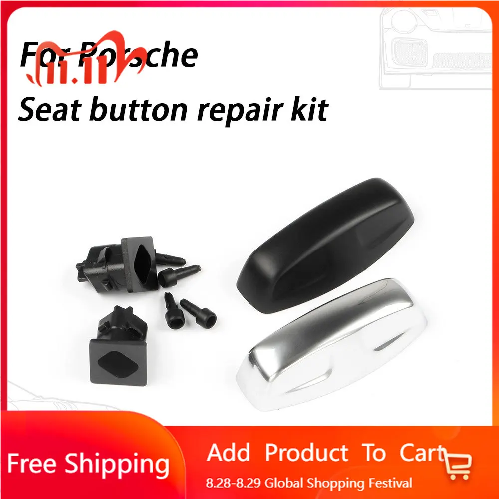 

Interior Stickers Car Seat Button Repair Kit For Porsche Macan Panamera Cayenne Cayman 718 911 Taycan Boxster Base Button Cover