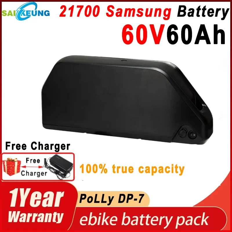 

60v 40ah Lithium Battery 30ah 20ah Bafang Batteries Electric Vehicle Bicycle 60V 50ah 60ah Scooter Battery Polly DP-7 350-2000W