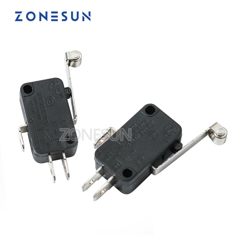 

ZONESUN LT50 LT50T LT50D LT50DT black Mirco Switch with Handle Belt Electric Limit Switch Use for Labeling Machine Switch