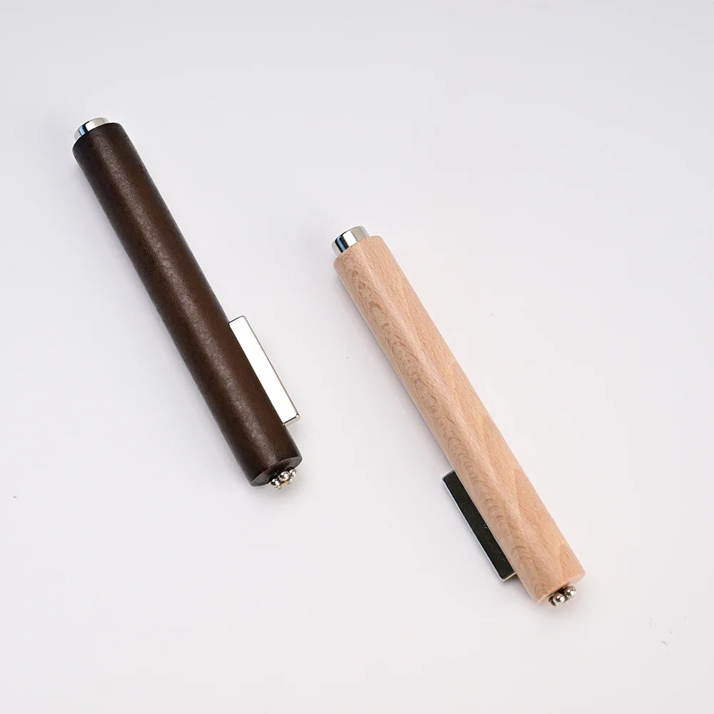 1個入り 3-in-1 木製ハンドル ネイルマグネットロッドスティック キャッツアイUVジェルポリッシュ塗装用 強力厚型円柱マグネットペンスティック