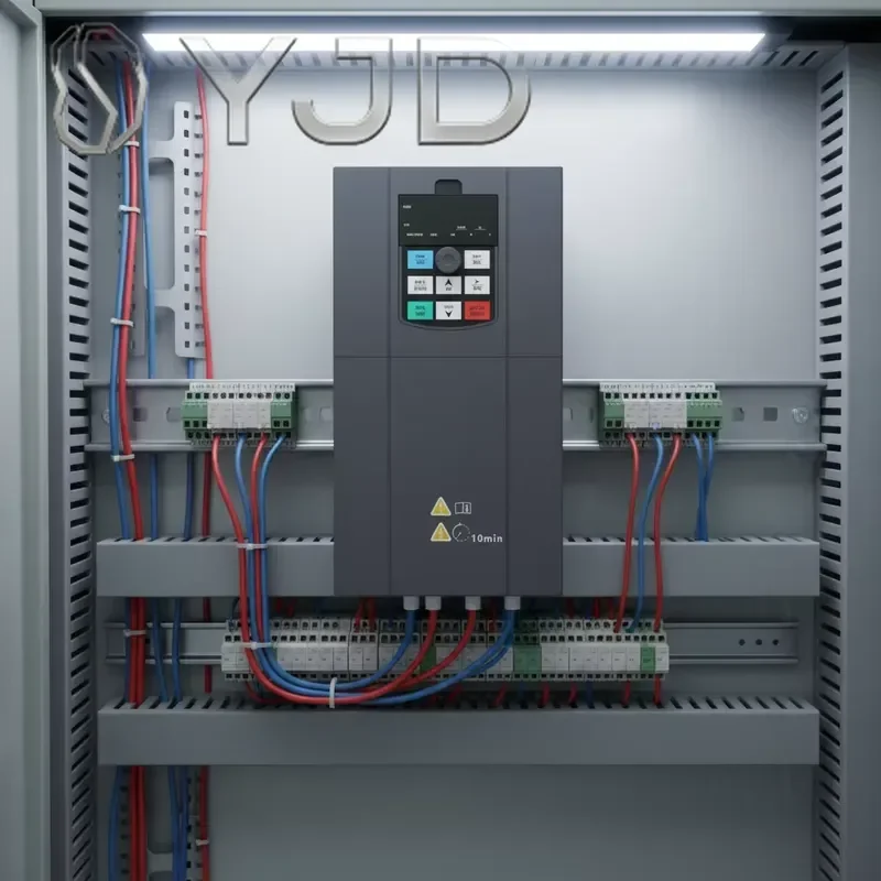 YJD BQC880 Three-phase 7.5kW/11kW/15kW VFD 0-500Hz for Fans/Pumps IP20 OEM/ODM Available Vector Frequency Converter CE ISO