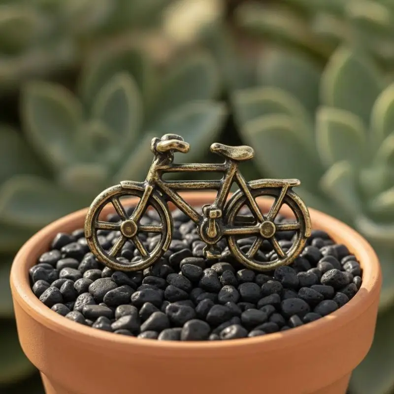 1/2/3/4/5Pcs Mini Alloy Bicycle Figurine Retro Antique Finish Exquisite Detail Home Decor Gifts For Cycling Lovers
