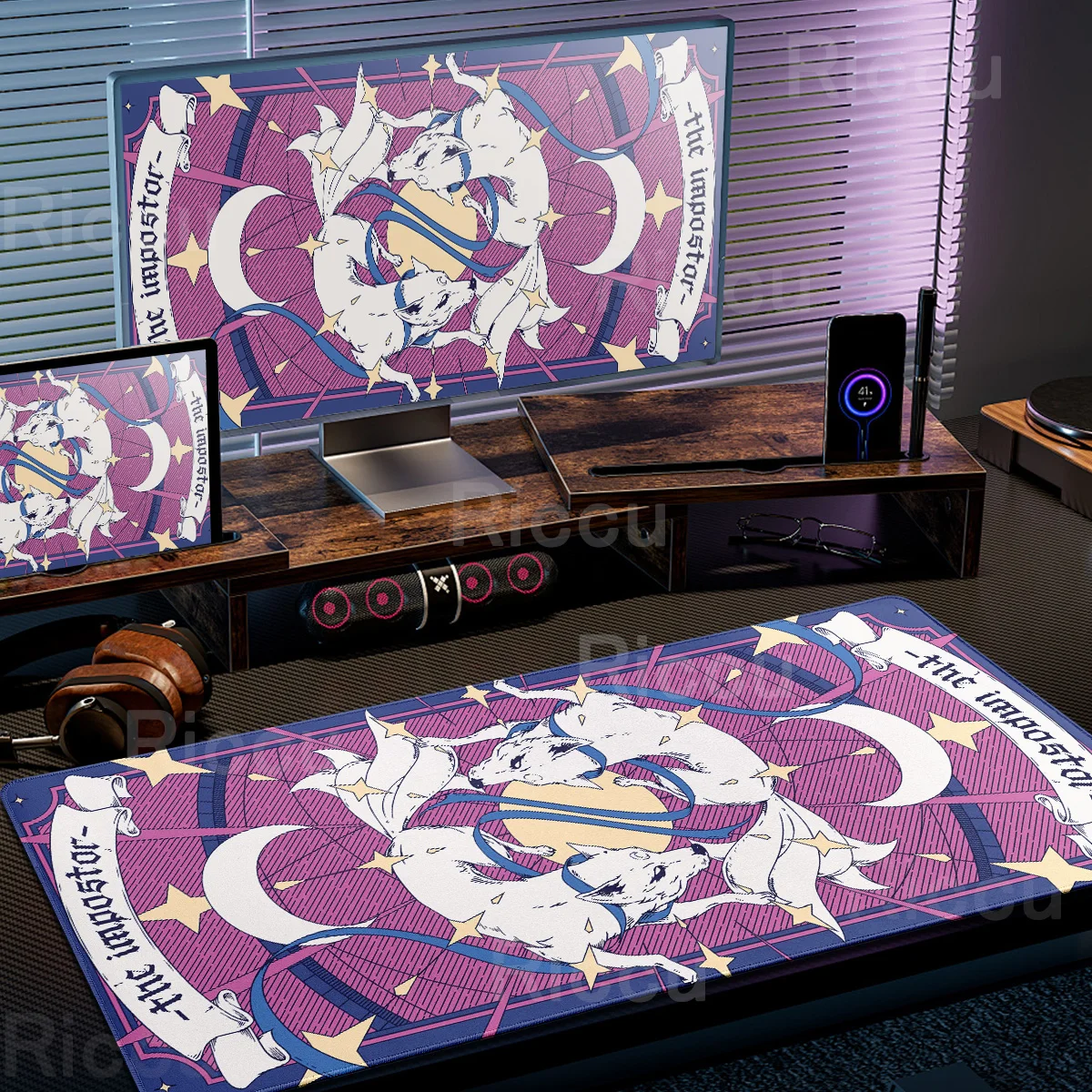 

XXL Magic Blanket Fox Mouse Pad PC Gamer Keyboard Expansion Pad Large Home Office Desk Mats Non-slip Gaming Accessories Carpets
