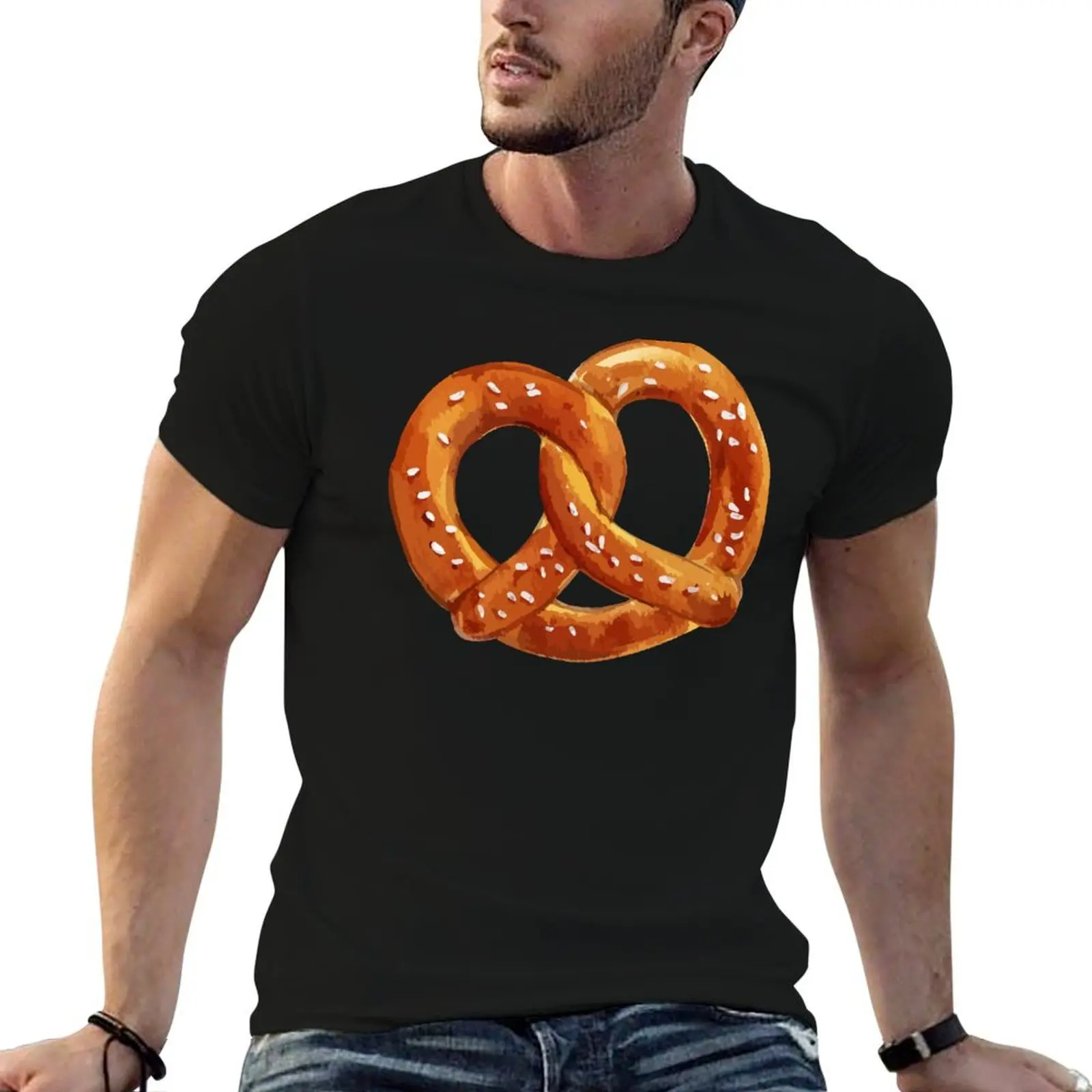 Pretzel T-Shirt Casual Street Style Short Sleeve Tee