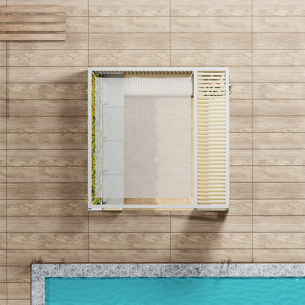 تصنيع المهنية الألومنيوم الأثاث في الهواء الطلق للماء العريشة سبائك الألومنيوم غرفة الشمس #5