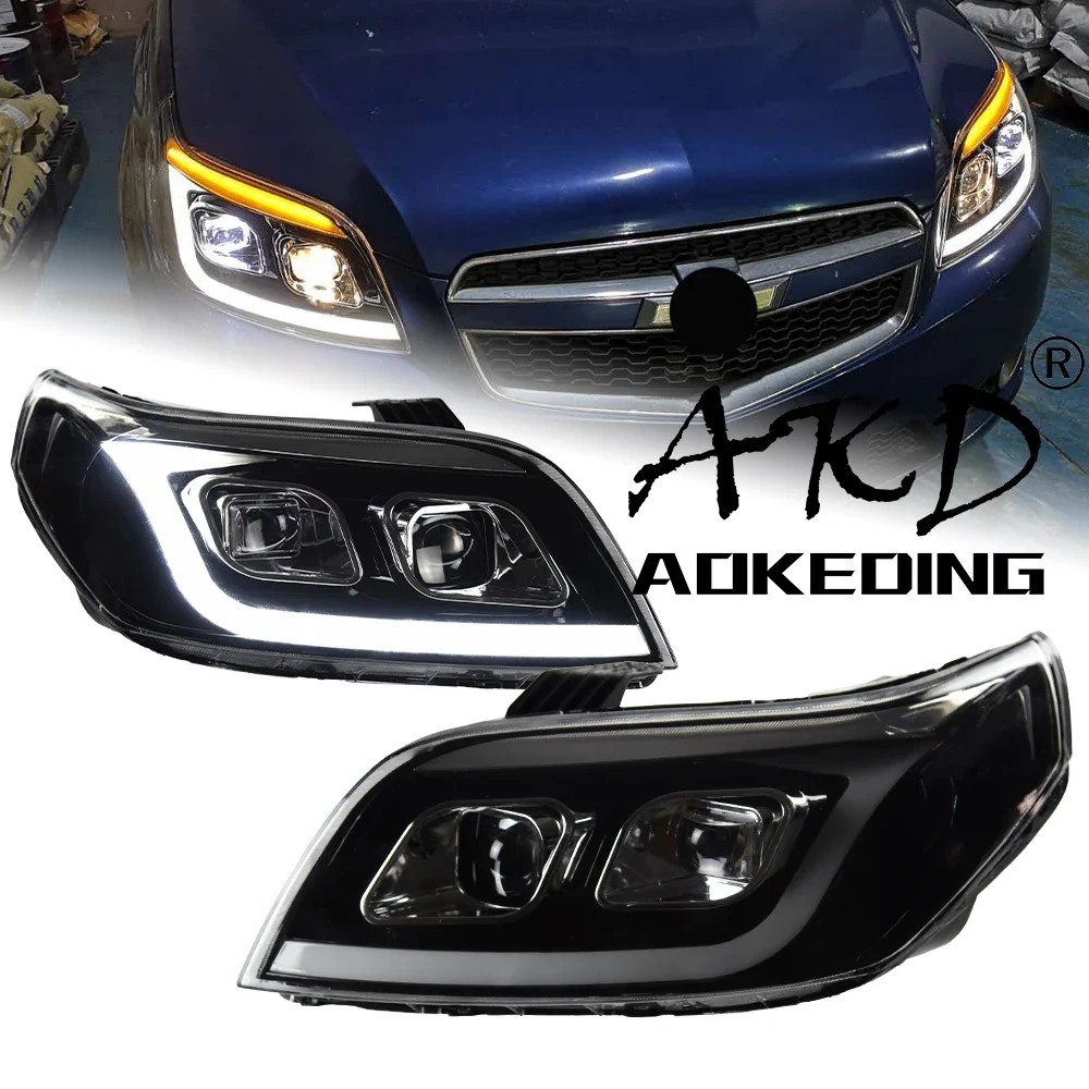KQX Car Styling for Chevrolet Aveo Headlights 2008-2012 Lova LED Headlight Nexia DRL Hid Head Lamp Bi Xenon Beam Accessories