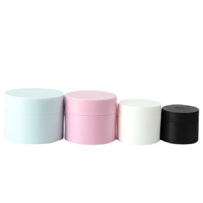 30Pcs Refillable Bottle Plastic Pots Empty White Pink Blue Black 5g 15g 20g 30g 50g Cosmetic Packaging Eye Cream Jar Containers