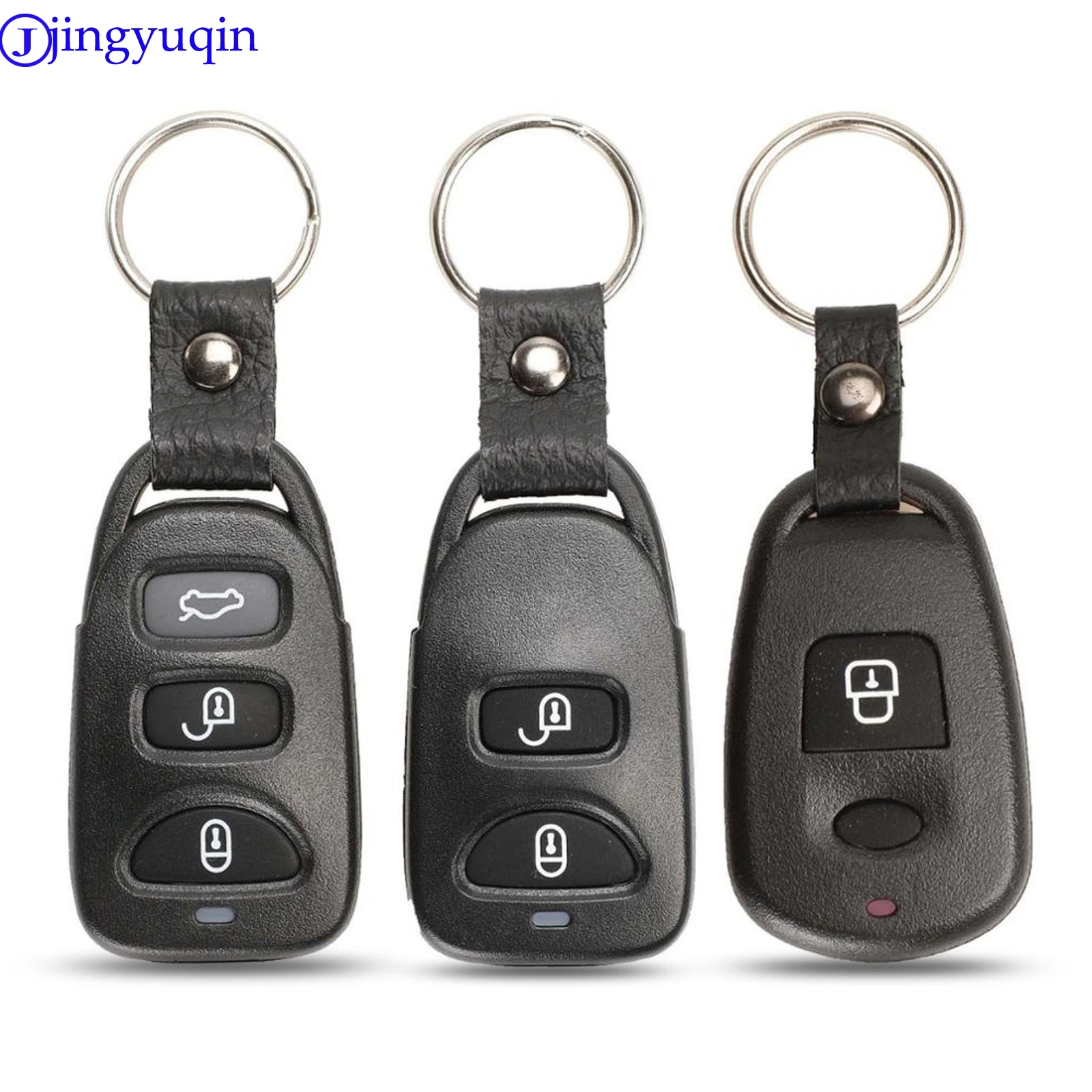 

jingyuqin 10ps 2/3/4 Buttons Remote Key Shell Cover Control Fob Case 2 +1 Panic For Hyundai Tucson Elantra Accent SANTA FE