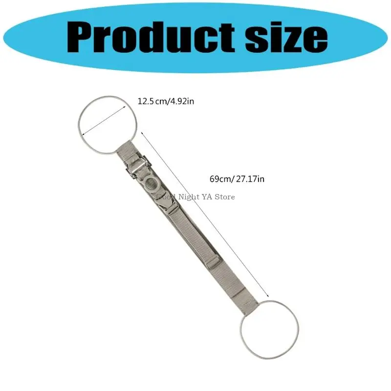 3Pcs Suitcase Attachment Hook Adjustable Strap For Backpacks Carry On Luggage