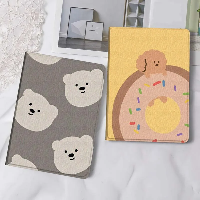 

Little bear donut puppy Gift Tablet Case For Samsung Tab Galaxy S6 S11 A A7 A8 A9 A11 10.1 10.4 10.5 Plus Lite