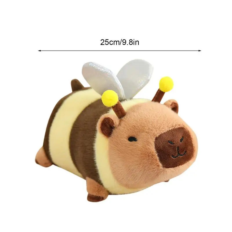 Capybara-Animal de peluche suave de 10 pulgadas, peluche Kawaii, almohada, muñecas de peluche, Animal realista, decoración del hogar