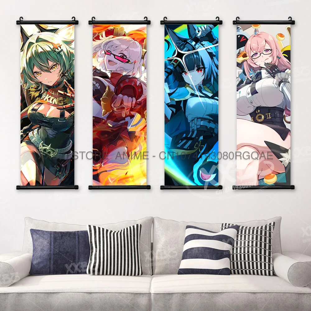 Hot Game Zenless Zone Zero Scrolls Picture Anime Wall Artwork Wallpaper Nicole Demara Hanging Painting Hoem Decorative Posters