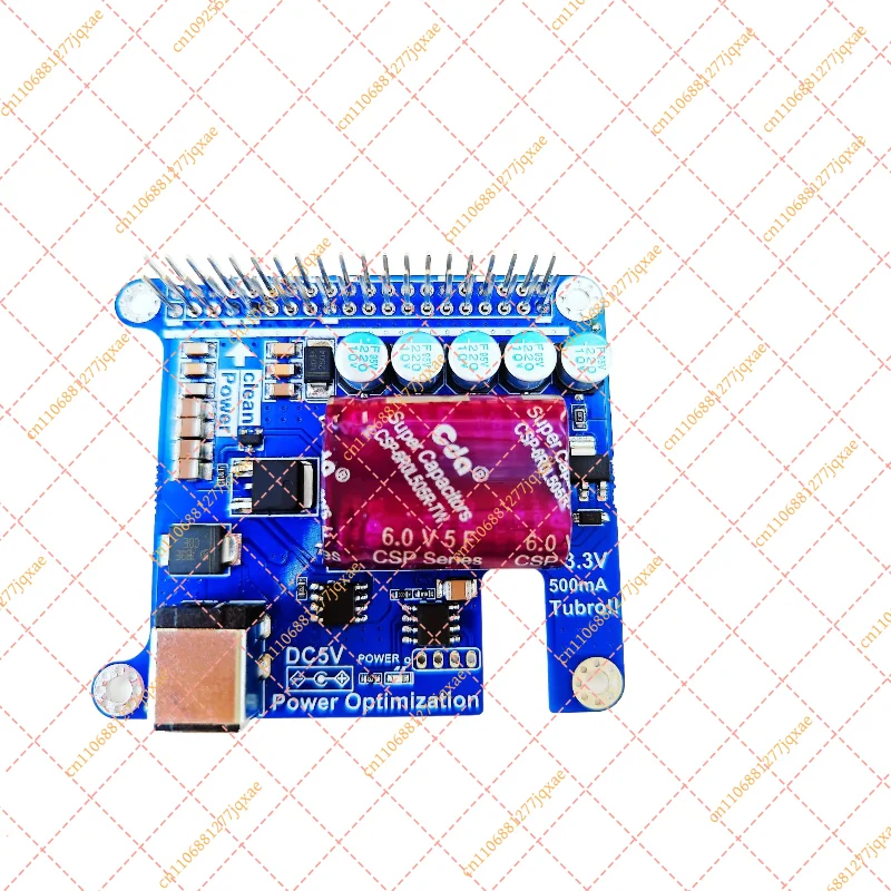 Super Capacitor Power Filter Module, HiFi Expansion Board for Raspberry Pi (Moode/Volumio)