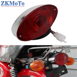 12V Bulb Motorcycle Quad ATV Running Brake License Plate Tail Light Fits For Universal Dirt Pit Bike ATV UTV Buggy Monkey Z50