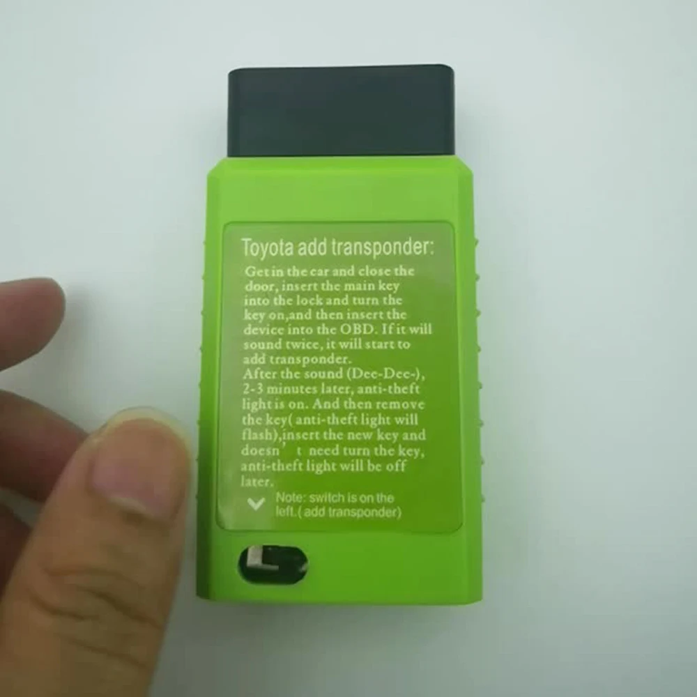 

Для Toyota G Chip H Chip Автомобильное устройство программирования удаленных ключей OBD G и H 16-контактный порт OBD2 Инструмент интеллектуального управления Добавить транспондер