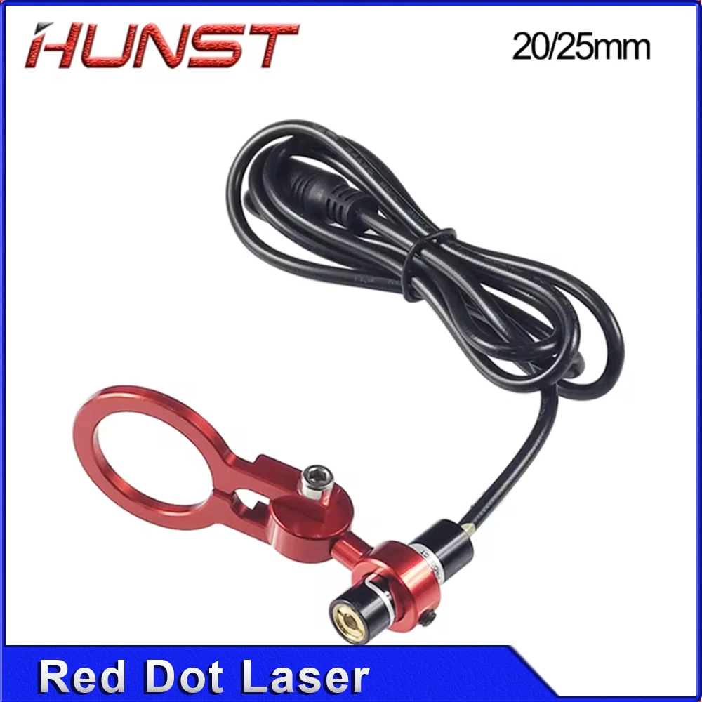 HUNST Dia: 20/25mm Red Dot Holder Set DC5V Diode Module Device Positioning For DIY Co2 Laser Engraving Cutting Head