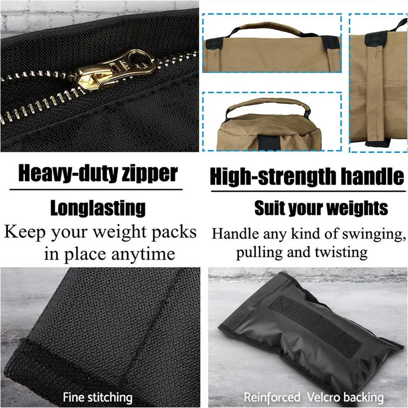 Heavy Duty Workout Sandbags Adjustable Weight Filler Bags For Fitness MMA Boxing Power Training Weightlifting Exercise Home Gym