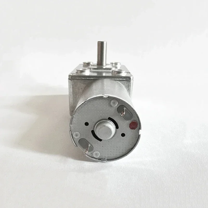 JGY370 Worm Gear Motor DC 12V 8MM D7 Axis Gearbox Reducer 6V 24V Self-locking Reverse Gearbox Length 25MM Low Speed Micro Motor