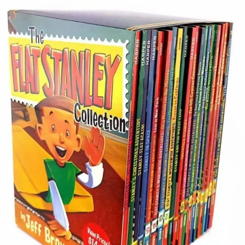 

19 шт./компл., коллекция The Flat Stanley, глобальные приключения, детская картинка, книга для чтения на английском языке, комикс, роман, художественная литература, подарок для детей