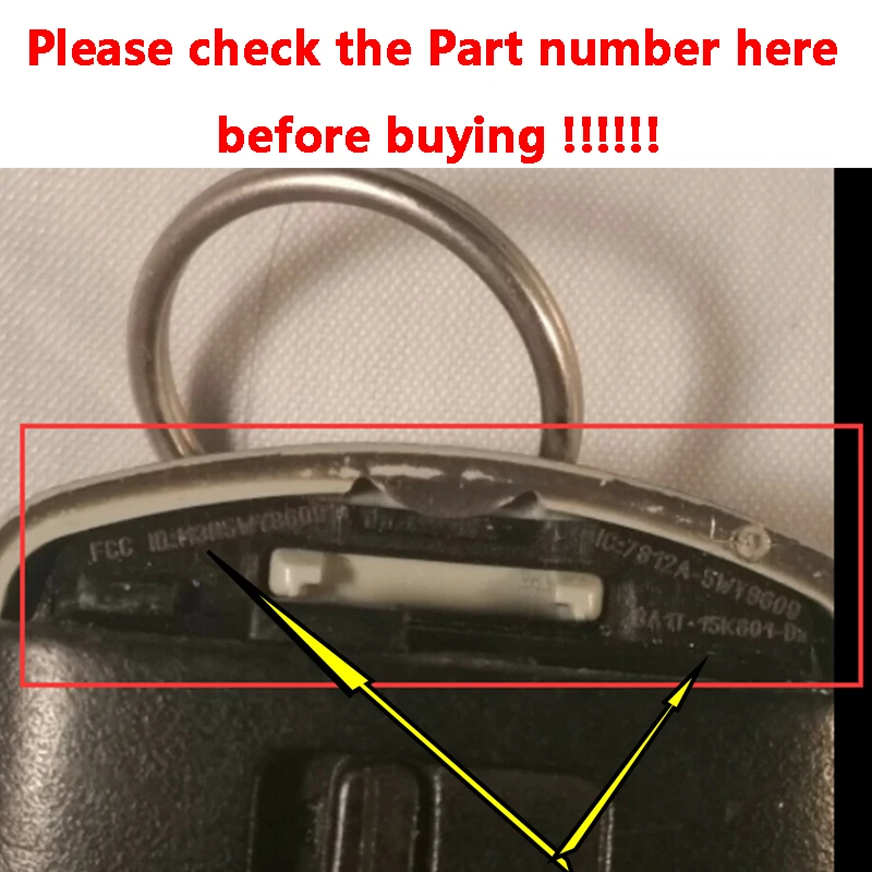 KEYECU 315MHz ID46 / ID83 PCF7953 M3N5WY8609 Smart Remote Key Fob for Ford Edge Escape Expedition C-max Taurus Flex Focus