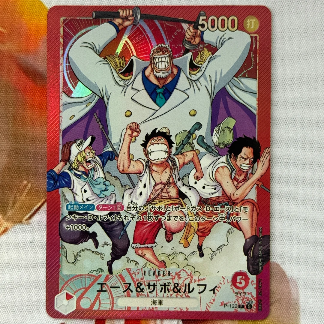 

Набор для самостоятельной сборки коллекционных карт One Piece - Еженедельные выпуски Shonen Jump 4-5 2026: Коллекционные карты Ace, Sabo и Luffy, OPCG, классические аниме-игрушки