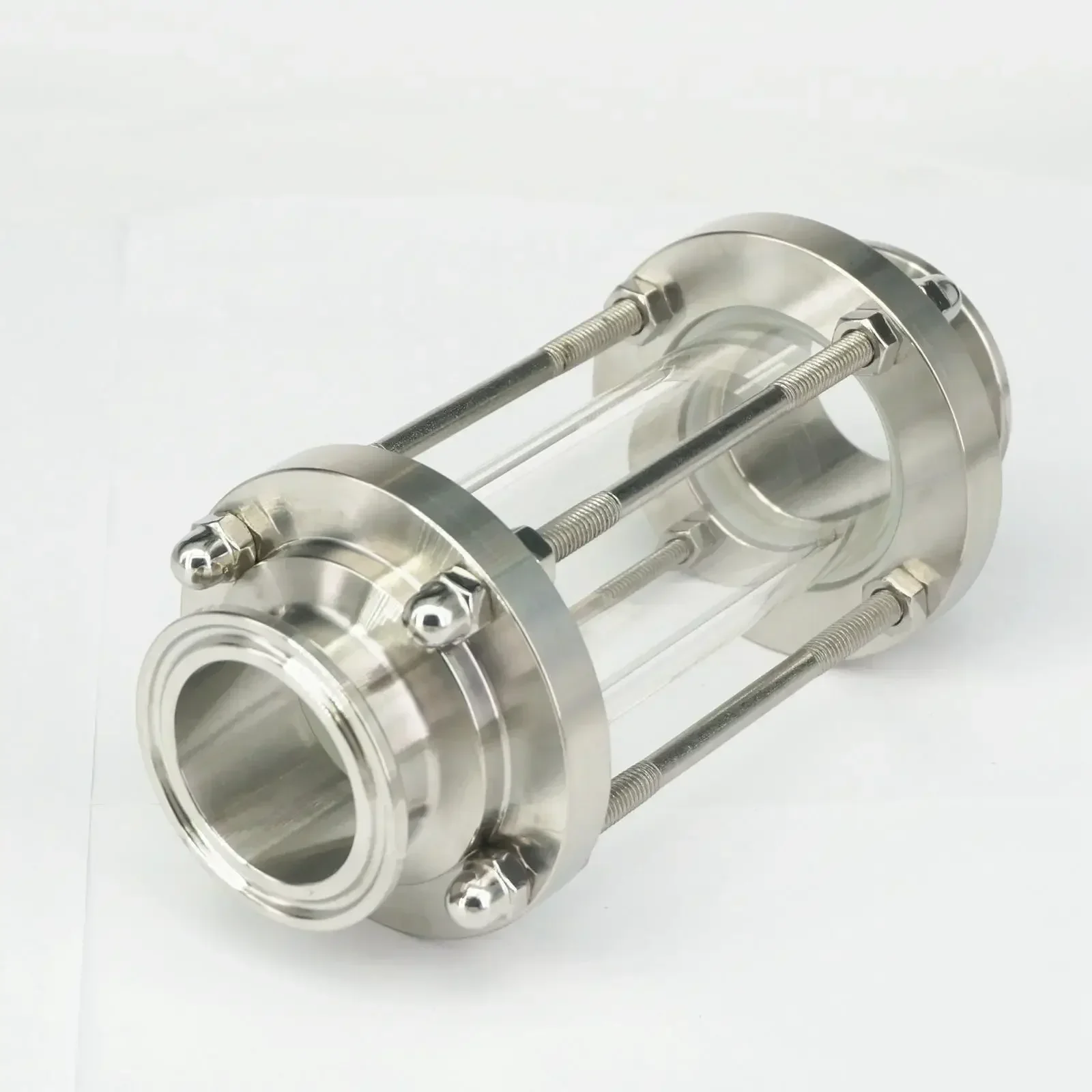 

1.5" 2" 2.5" 3" 3.5" 4" Tri Clamp 304 Stainless Steel Sanitary Ferrule Pipe Flow Sight Glass Diopter