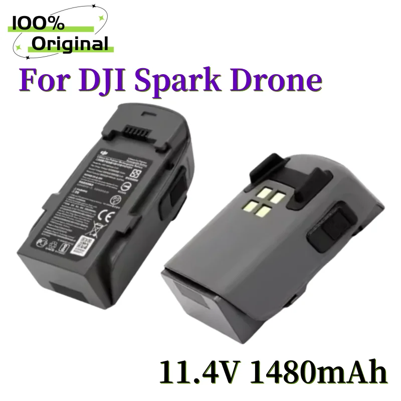 Batterie d'origine pour Drone de vol Intelligent, pour lame d'hélice DJI Spark, batterie 11.4v 1480mAh, accessoires rechargeables, pièce