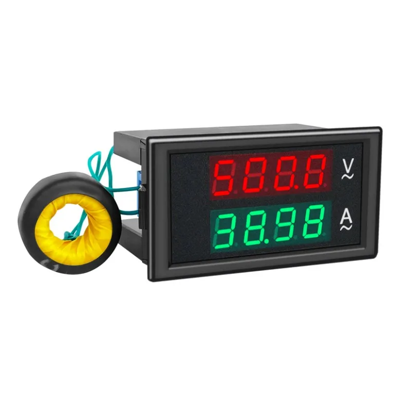 AC woltomierz amperomierz 0-500V 0-100A detektor zintegrowany miernik cyfrowy wyświetlacz DL69-2042T