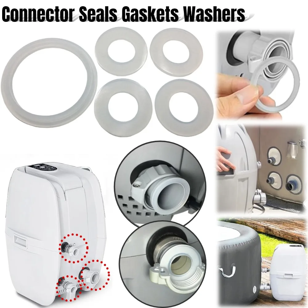 Connector Seal Gasket Set  Air Pump Gasket Compatible with Saluspa Coleman Lay-z-spa Inflatable Hot Tub Hearter Spa Replacement