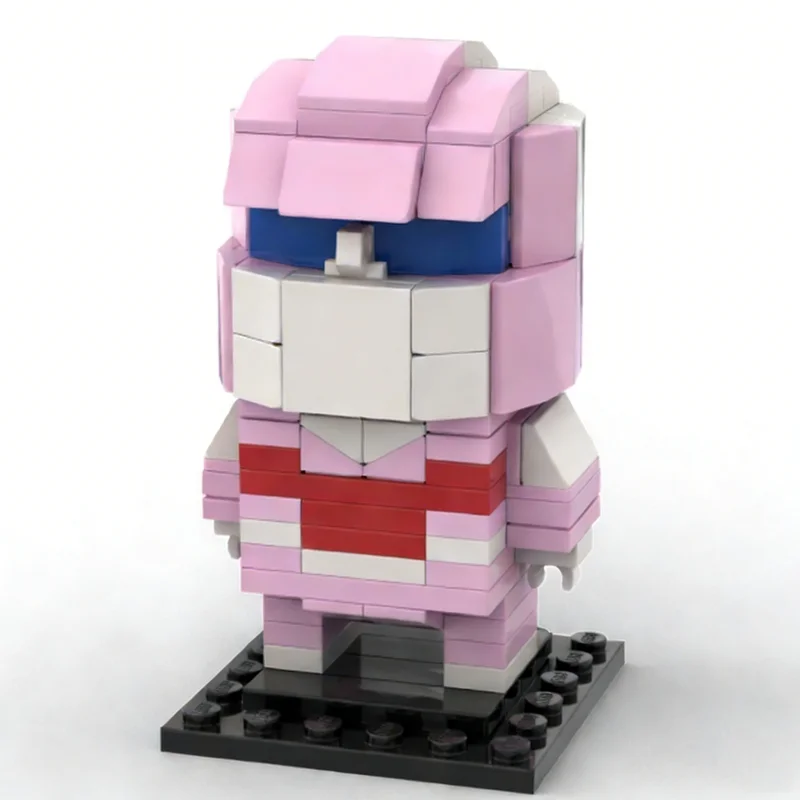 

156pcs MOC Saber Rider April Brickheadz Model Building blocks Construction Assemble Christmas gifts DIY toy creative idea Brick